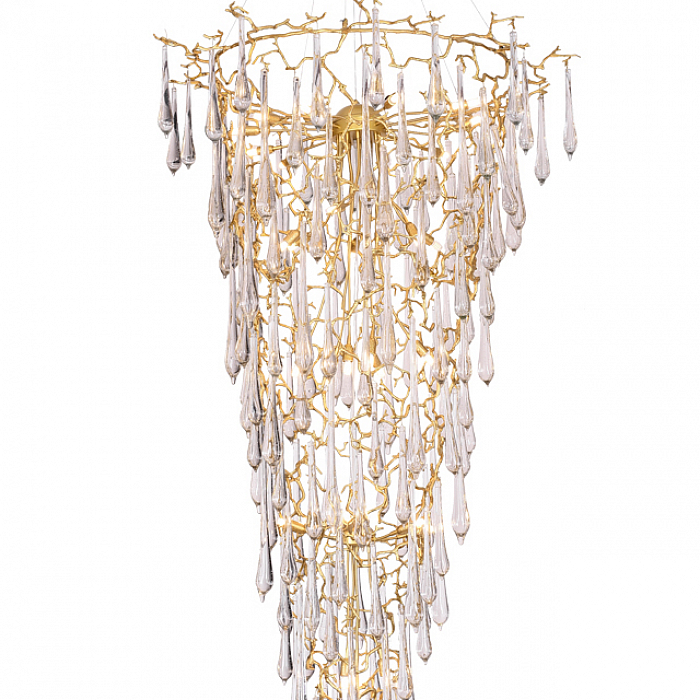 Люстра Crystal Lux REINA SP34 D1200 GOLD PEARL