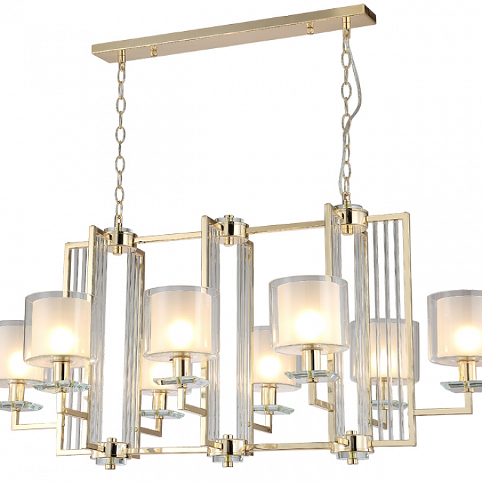 Люстра Crystal Lux NICOLAS SP8 L1000 GOLD/WHITE